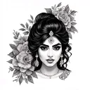 Rekha tattoo design idea