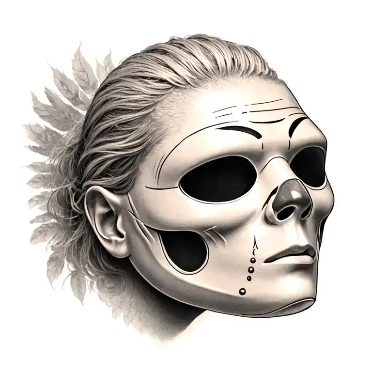 Hanner mask tattoo design idea