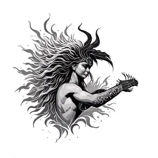 Earth Wind and Fire back tattoo tattoo design idea