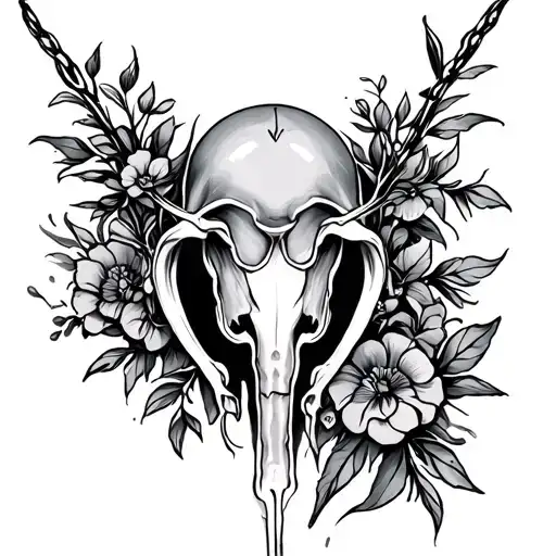 Pubic tattoo design idea