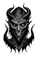 Demon tattoo design idea