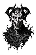 Demon tattoo design idea