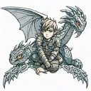 train your dragon tattoo design idea