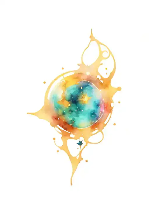 andromeda constellation tattoo design idea