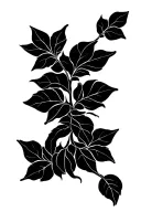 vine tattoo with modern thin linework, greek aesthetic, geometric, ornamental, minimalist, elegant tattoo design idea