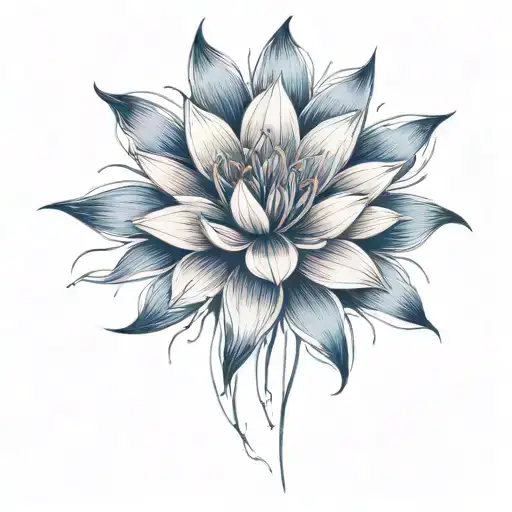 use darker colors for the flower such as maroon, navy blue and black tattoo design idea