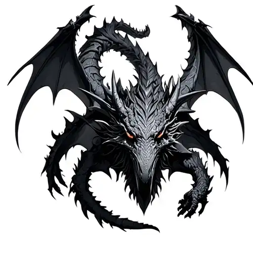 Bahamut tattoo design idea