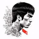 Bruce Lee tattoo design idea