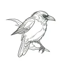 Raven tattoo design idea