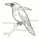 Raven tattoo design idea