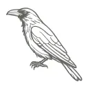 Raven tattoo design idea