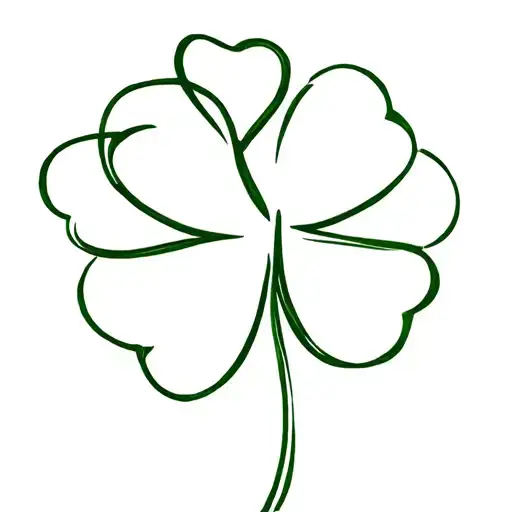 shamrock intertwined tattoo design idea