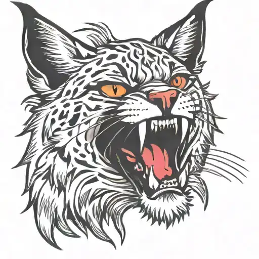 Lynx tattoo design idea