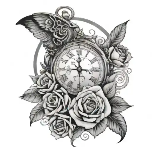 Divine Timing tattoo design idea