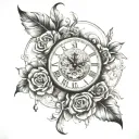 Divine Timing tattoo design idea
