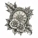 Divine Timing tattoo design idea