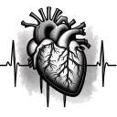 Tattoo Design Request:I would like a tattoo design that represents the heart rate wave of my baby's first heartbeat. Th tattoo design idea