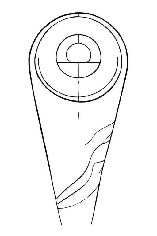 Soul & memory manipulation stand; disc symbol and the illusion of fate. tattoo design idea