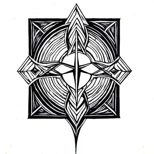 norse rune for freya tattoo design idea