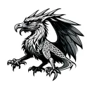Celtic Griffin tattoo design idea