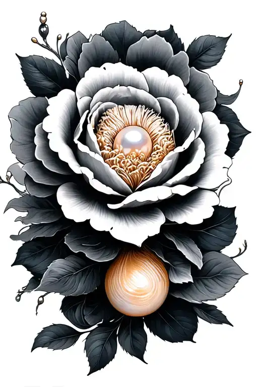 Pearl tattoo design idea