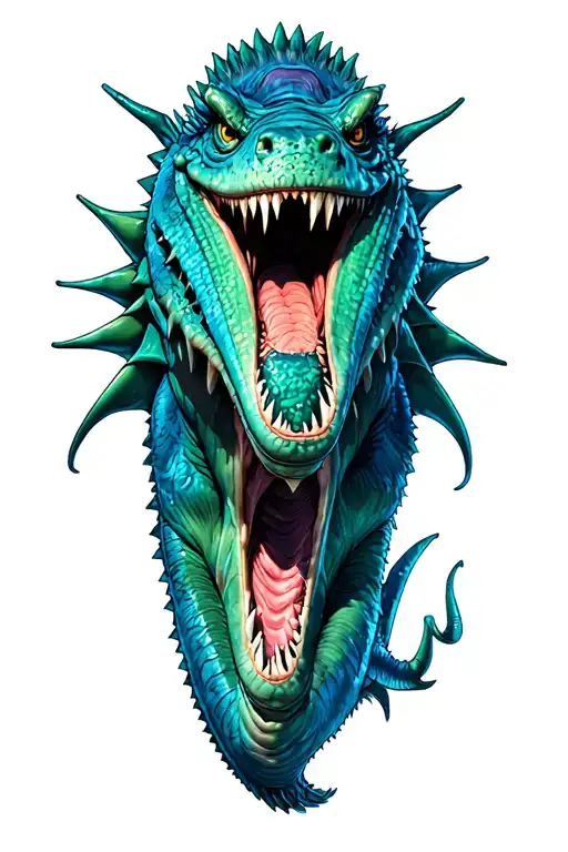 sea monsters Inc aggression tattoo design idea