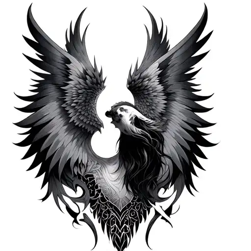 Uriel tattoo design idea
