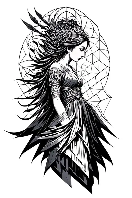 Hestia from Hades 2 tattoo design idea