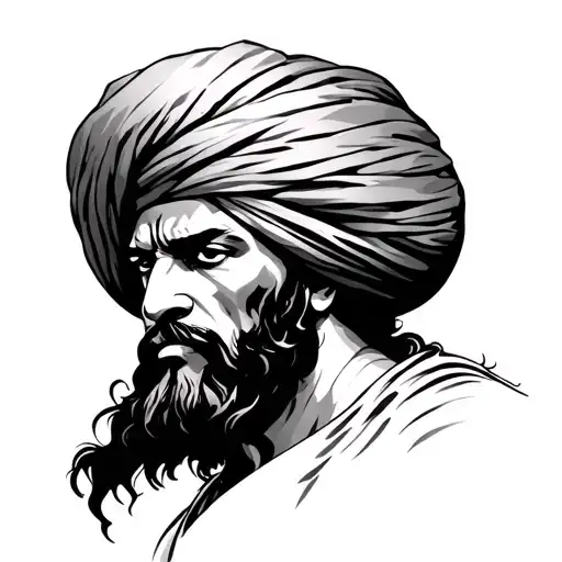 Sikh Warrior tattoo design idea