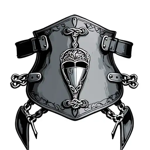 cuckold chastity belt tattoo design idea