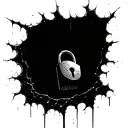 tormented intricated almost broken padlocks  tattoo design idea