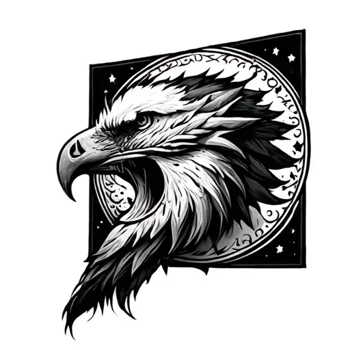 North South East West tattoo design idea