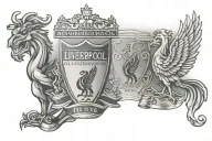 liverpool fc badge tattoo design idea