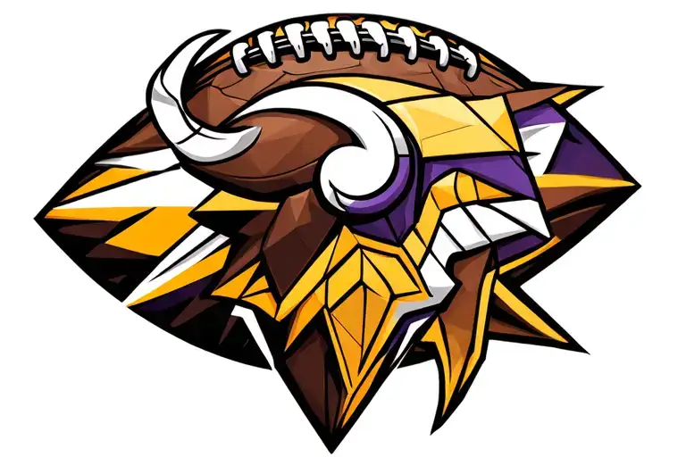 Minnesota Vikings football tattoo design idea