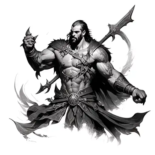 Ares God Of War tattoo design idea