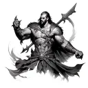 Ares God Of War tattoo design idea