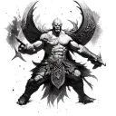 Ares God Of War tattoo design idea