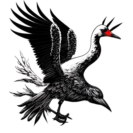 Crane speed counter tattoo design idea