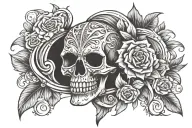 Spinal tattoo design idea