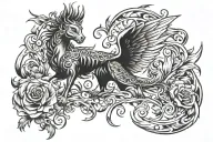 Spinal tattoo design idea