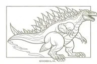 Godzilla tattoo design idea