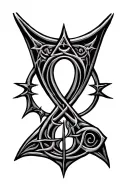 arcane rune tattoo design idea