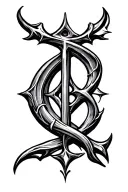 arcane rune tattoo design idea