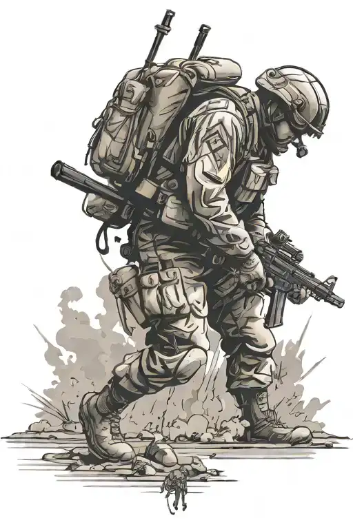 airborne infantry tattoo design idea