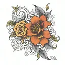 To create a single cohesive pattern that incorporates "Salma," "Ryan," and "Ella," I'll suggest combining elements from  tattoo design idea