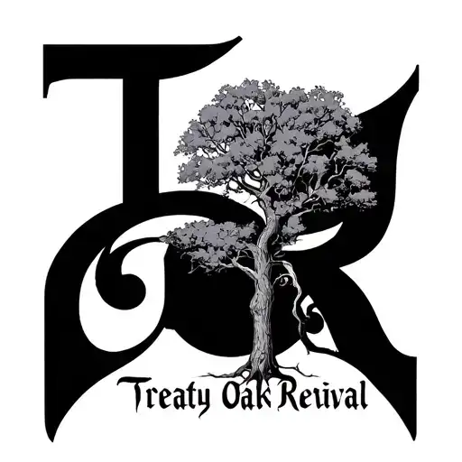 treaty oak revival album cover tattoo design idea