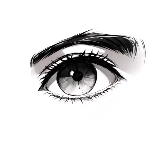 Anime Eyes tattoo design idea