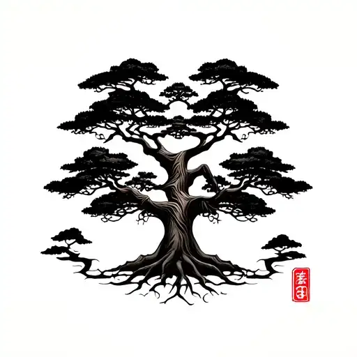 Can you create a tattoo design Using the tree of life with the area codes 210, 530, 49, 315, 831, and 32 combined in the tattoo design idea