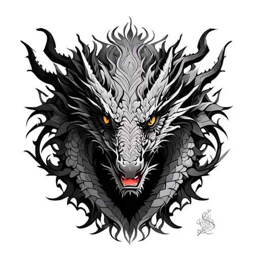 dragon mandala design tattoo design idea