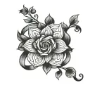 wedding ring around finger minimalist tattoo tattoo design idea